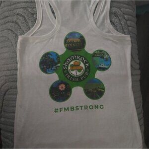 White Shamrock Irish Pub Tank Top Destroyed In The Hurricane Fort Meyers Beach M